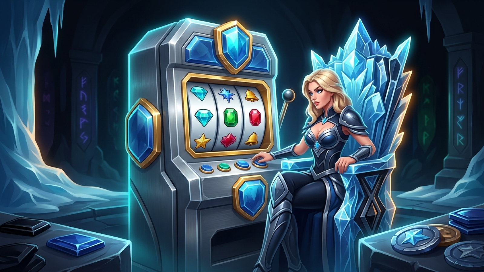 IceCasino: Illustrativ scen; Betyg: 9.8/10; Licens: Curaçao Gaming Authority (Curaçao)